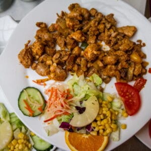 Kipreepjes schotel
